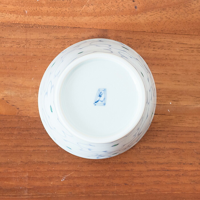 堀畑蘭 蕎麦猪口 色絵 花雲 青 | 食器と料理道具の専門店「プロキッチン」