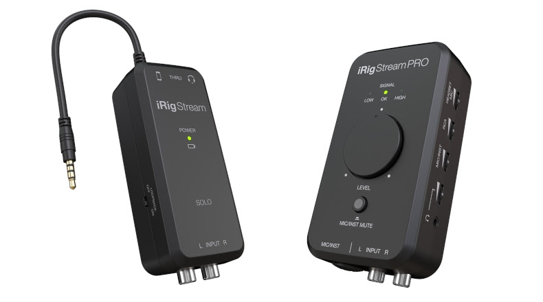 IK Multimedia Releases iRig Stream Solo & iRig Stream Pro
