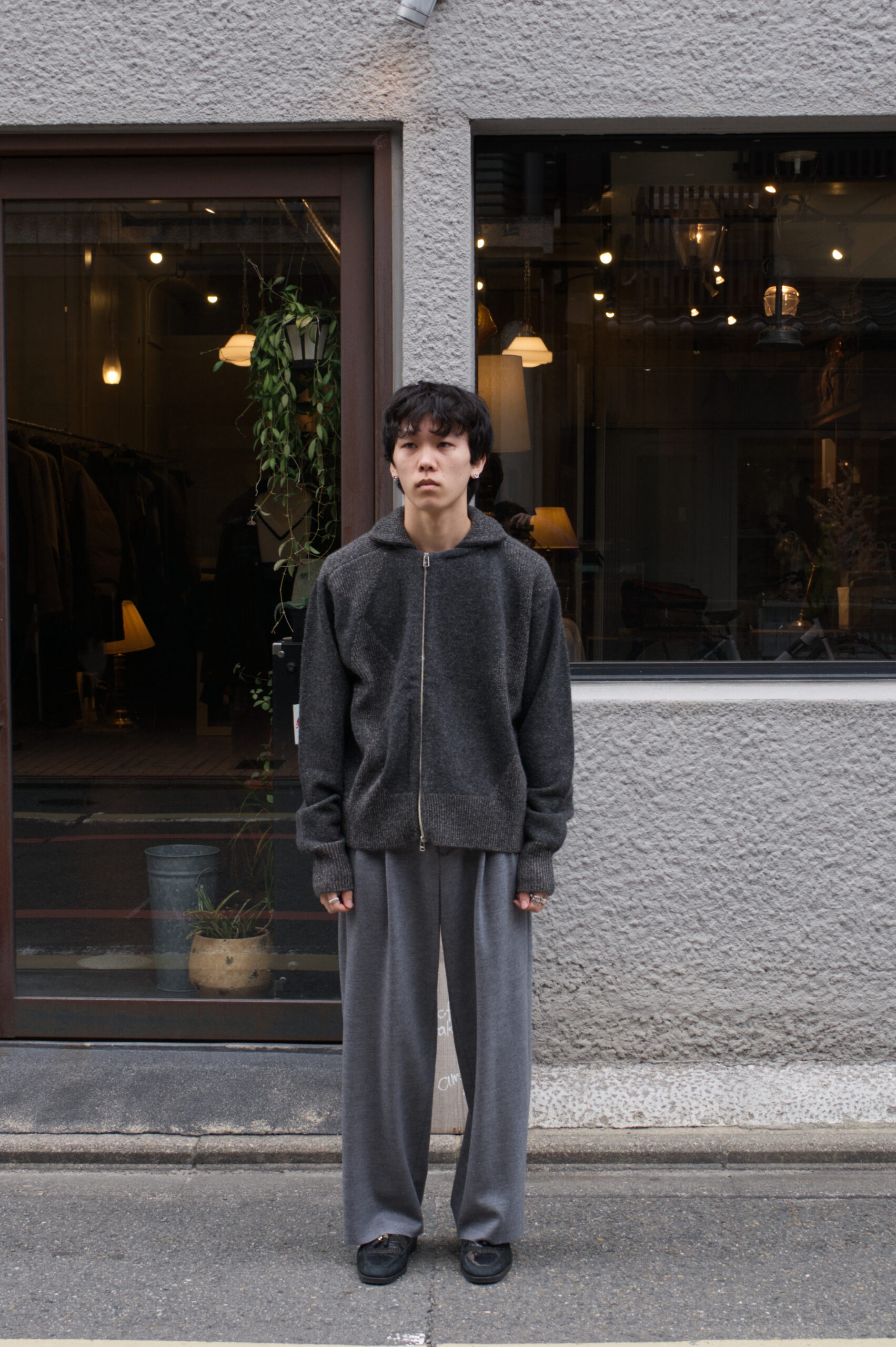 ZIP-UP KNIT BLOUSON - 投稿｜Prophet / amplamp