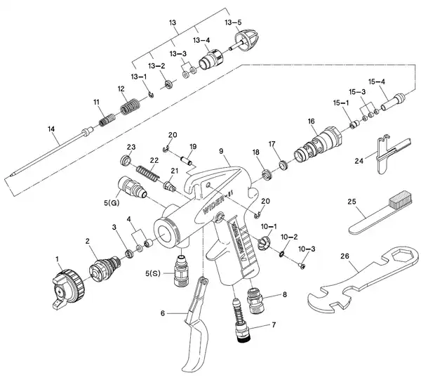 アネスト岩田 W−61−0 部品販売中-塗装機器と塗料の販売 プロホンポ