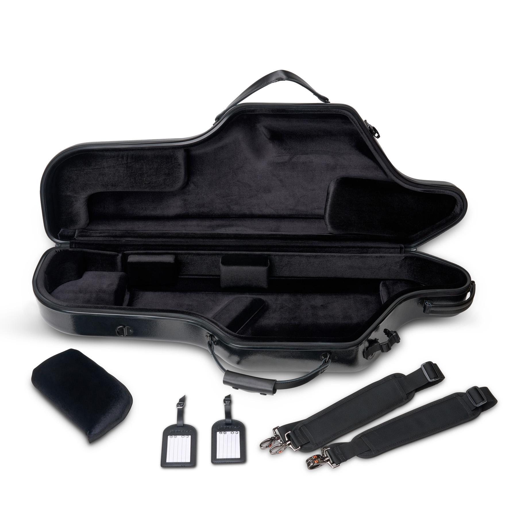 Baritone Saxophone Case With Wheels, Zip, Bb & A (Black) | Protec