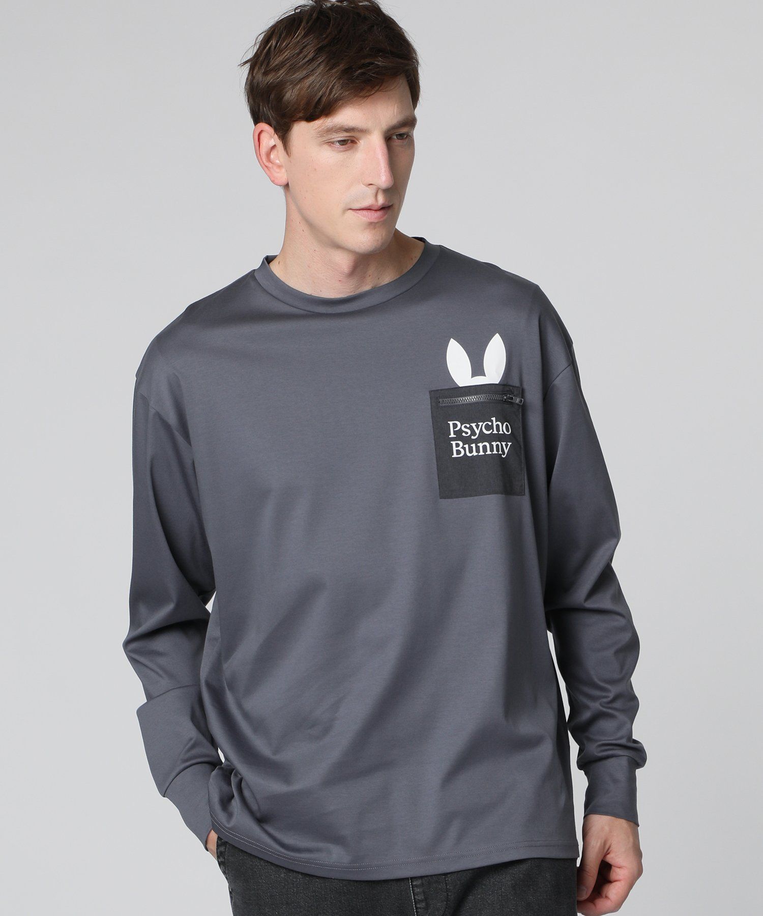 NEWポケットバニー シルケットスムース ロングスリーブTシャツ｜Psycho