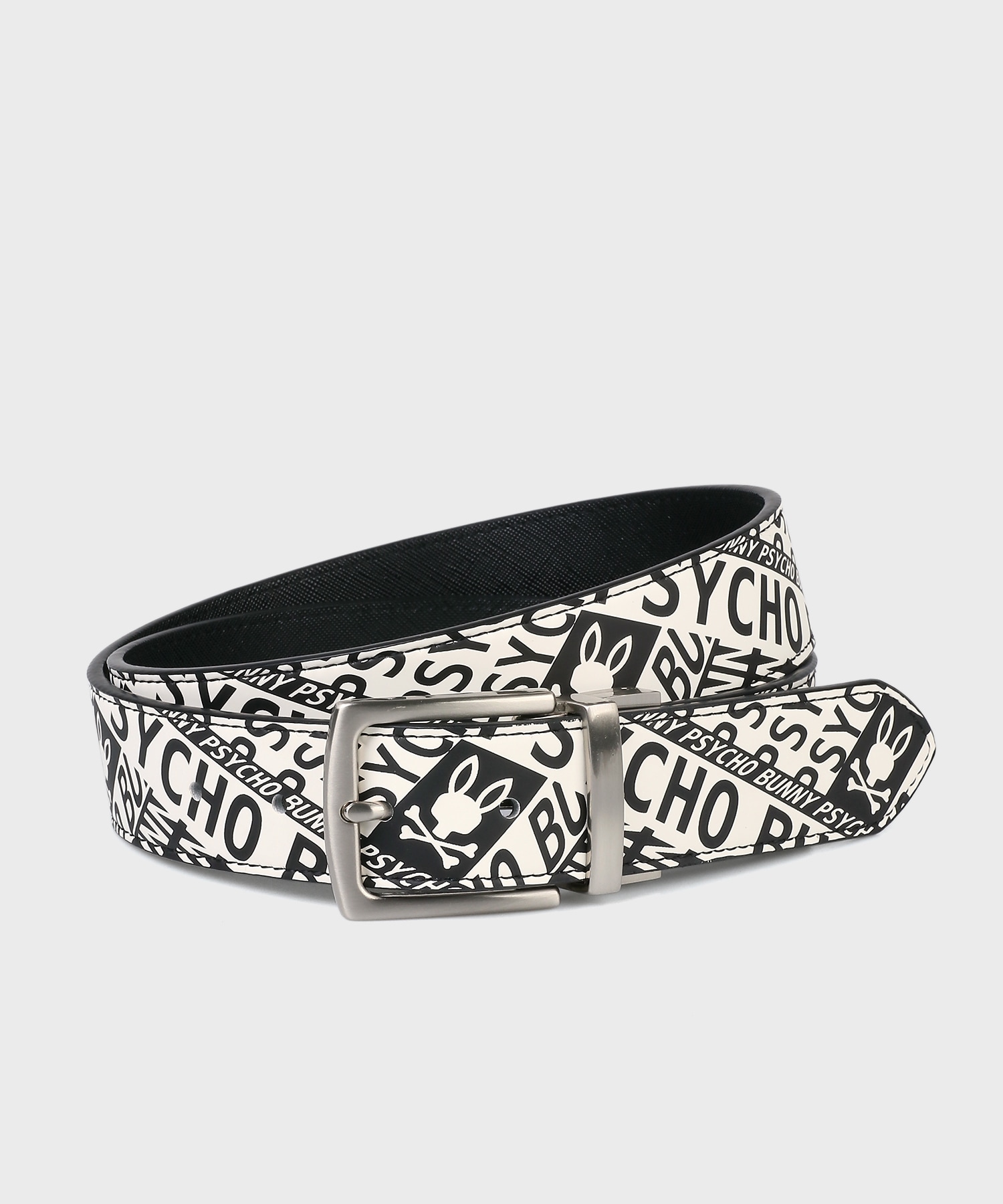 GOLF]総柄フォントロゴ リバーシブルベルト｜Psycho Bunny｜サイコ