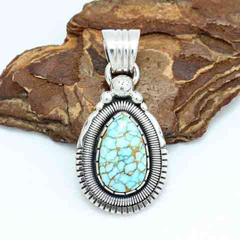 ナバホ族ターコイズペンダントトップ | インディアンジュエリー専門店