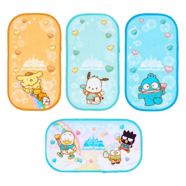 ハーフタオル4枚セット(ポムポムプリン・ポチャッコ・ハンギョドン