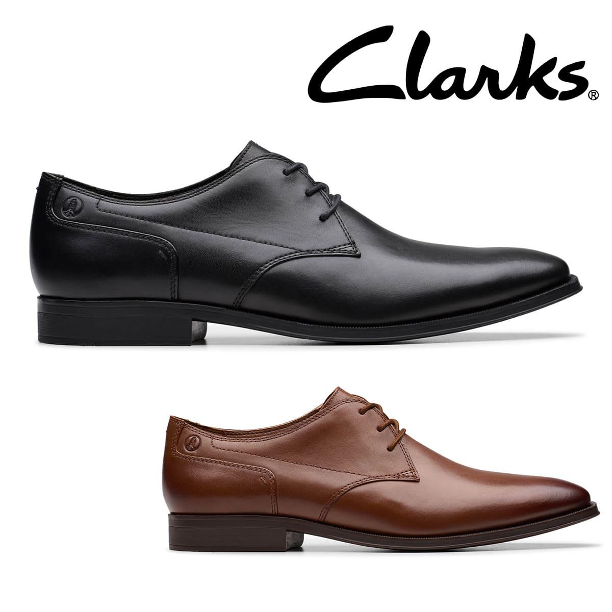 クラークス メンズ ドレスシューズ ポールトンレース ブラック タン