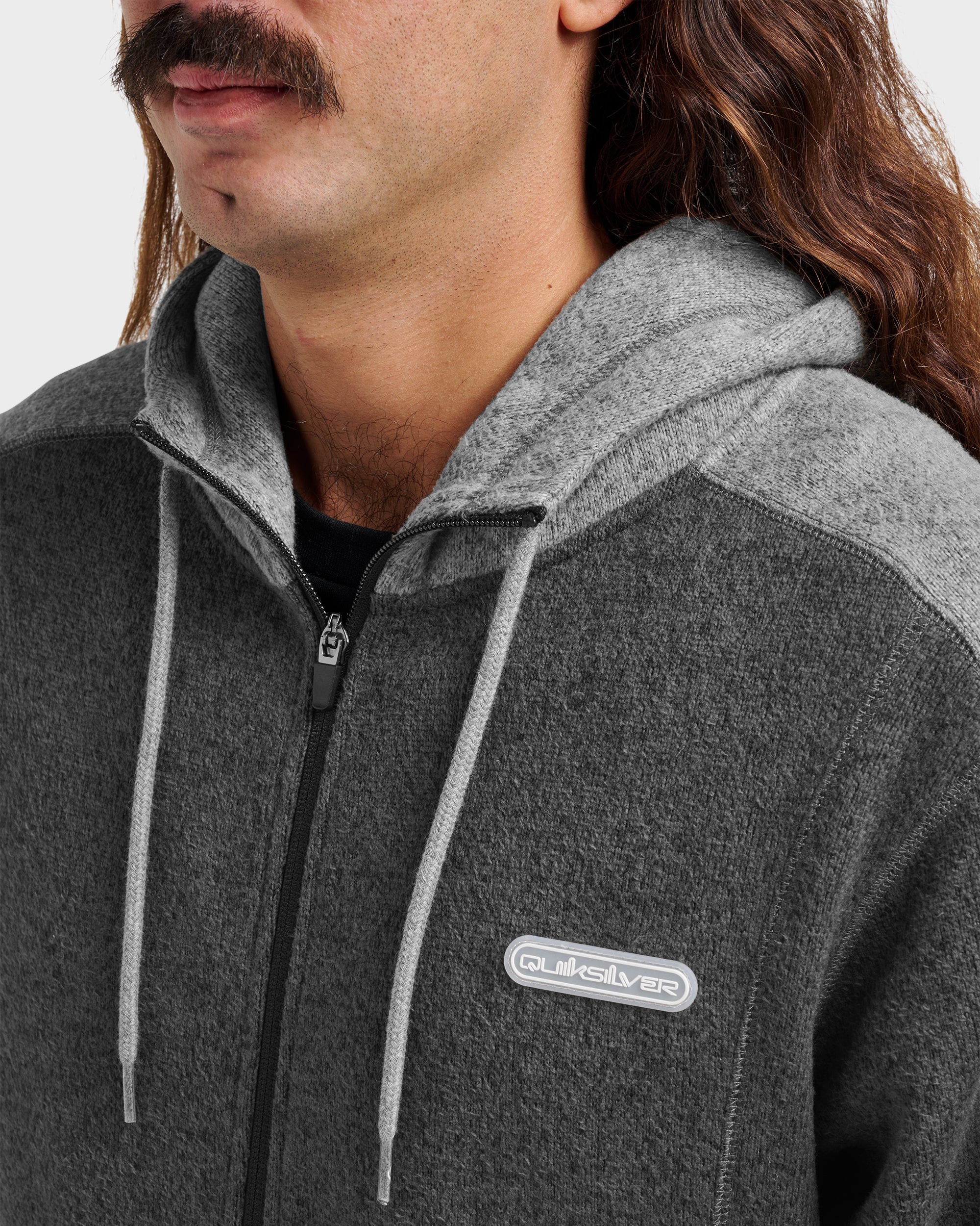 Keller Zip Hoodie - Black Heather | Quiksilver
