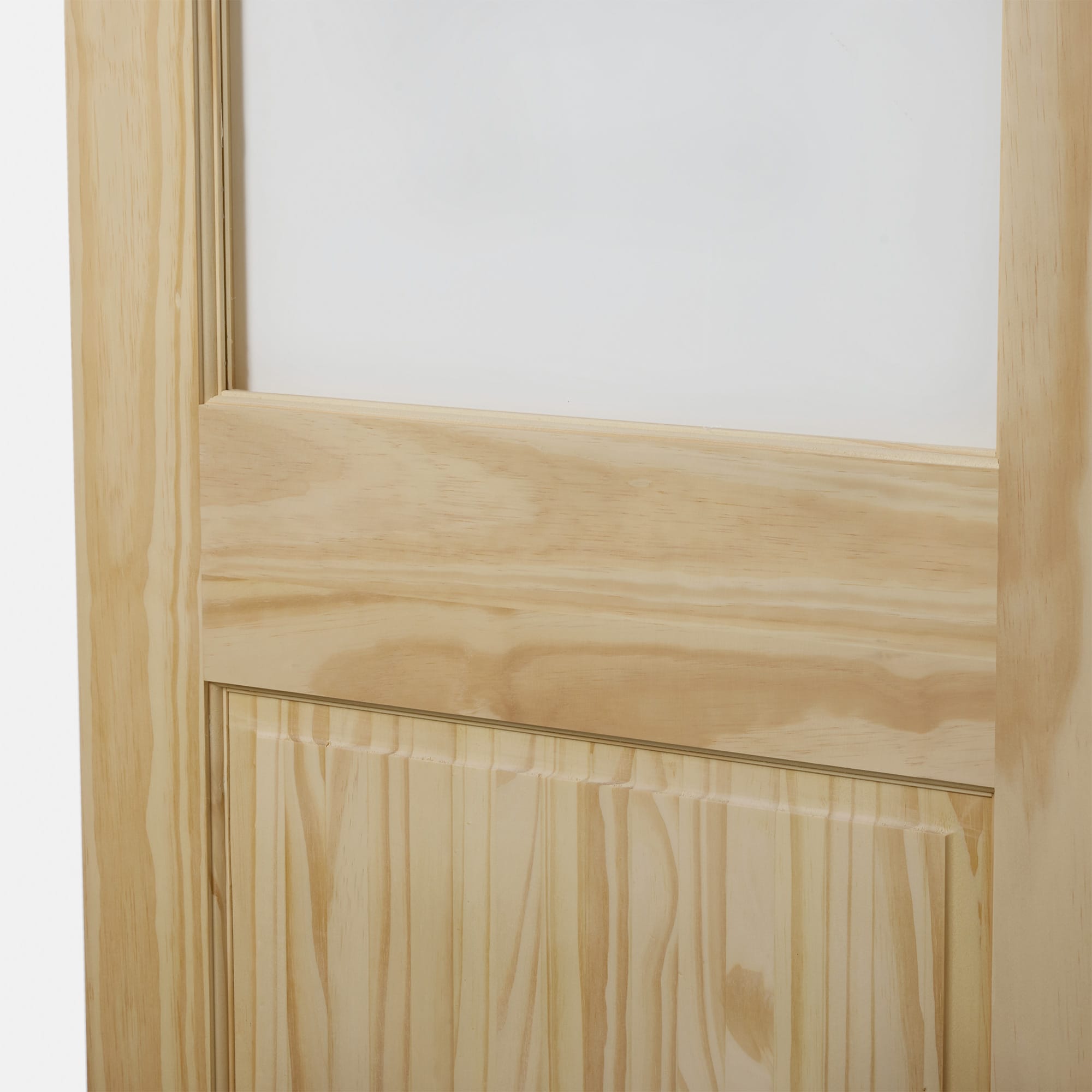 木製パインドア 2パネルガラス W762 | DW-DR004-15-G290 | ドア・扉