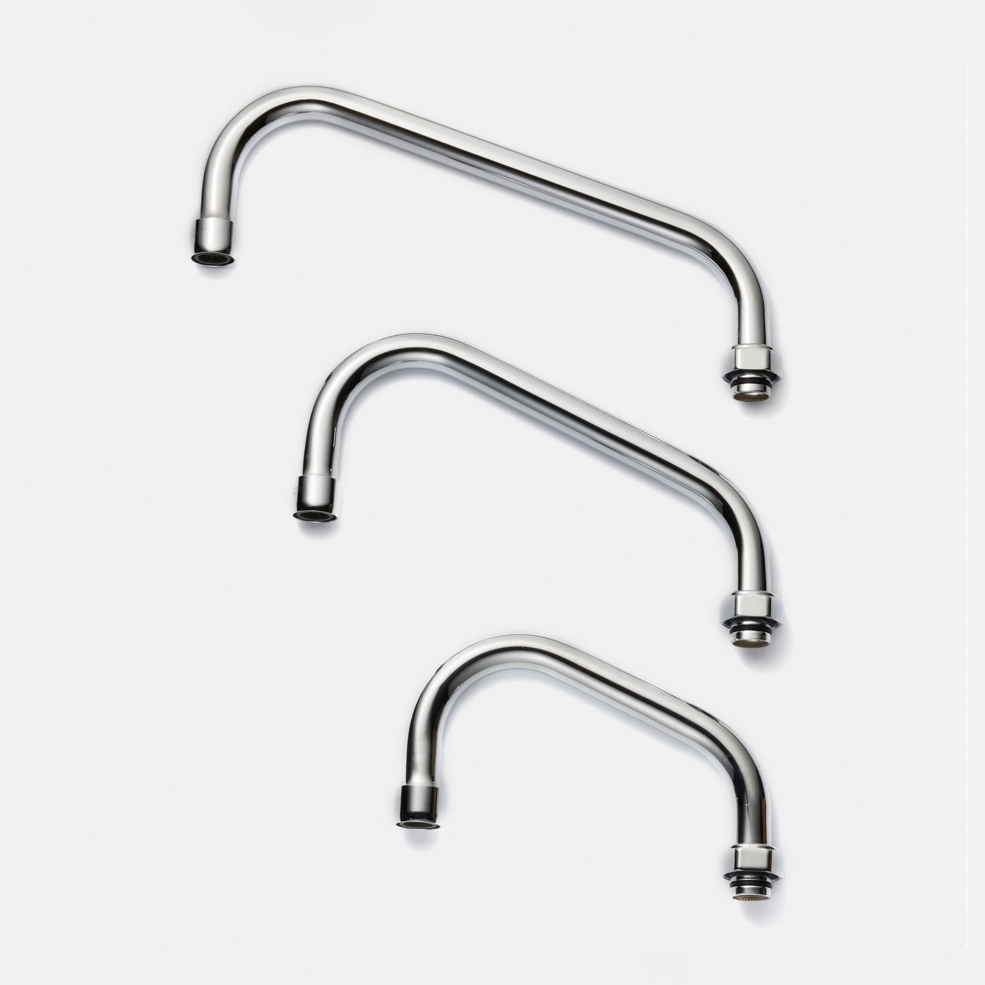 ワーカーズ水栓 壁付けツインレバー混合栓 L200 | KB-TP009-05a-G141