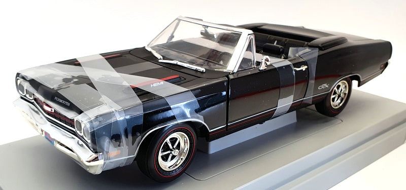 Ertl 1/18 Scale Diecast 32020 - 1969 Plymouth GTX - Black — R.M.