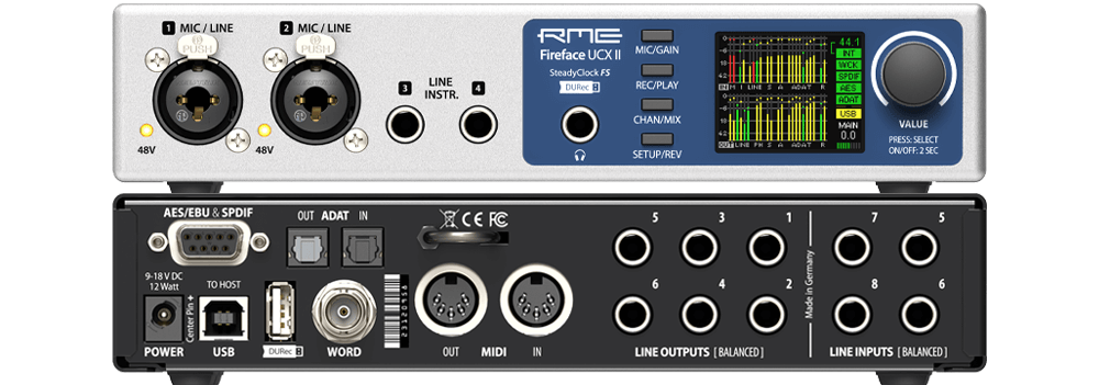 Fireface UCX II - RME Audio Interfaces | Format Converters