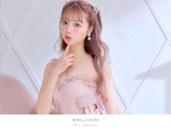 RIBBON × LACY FRILL SWIM WEAR(fm2936)【返品不可】