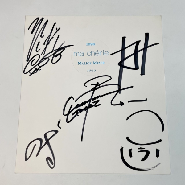 MALICE MIZER 直筆サイン入り色紙 ma cherieシール付 | 音楽資料専門店