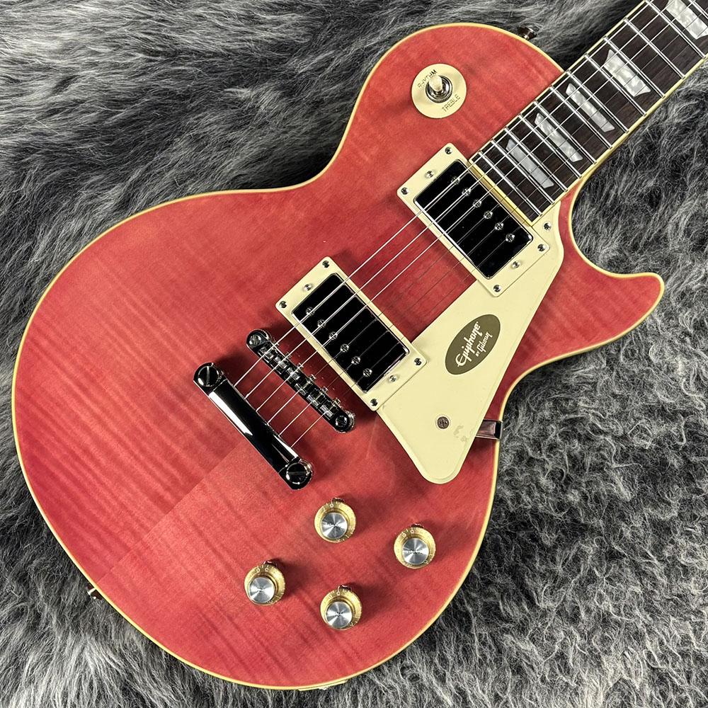 【良品】Epiphone Les Paul Standard エピフォン Epiphone Les Paul Standard 60s Figured Fuchsia <エピフォン>｜平野