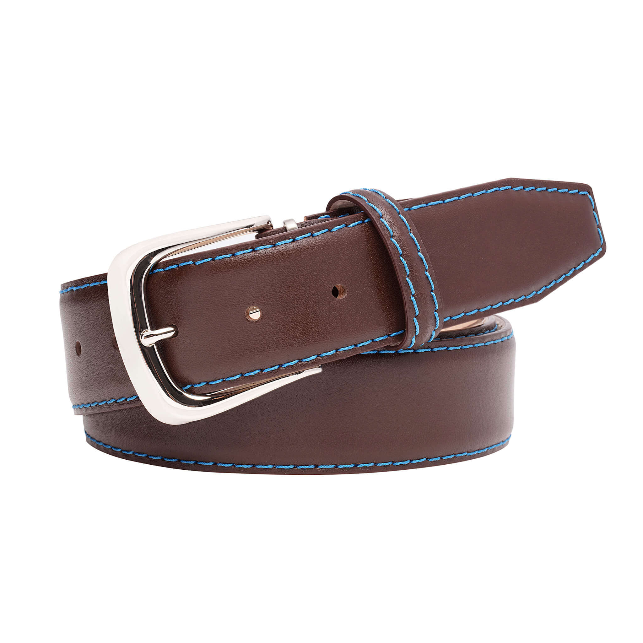 Brown Italian Calf Leather Belt | Mens Fashion | Roger Ximenez