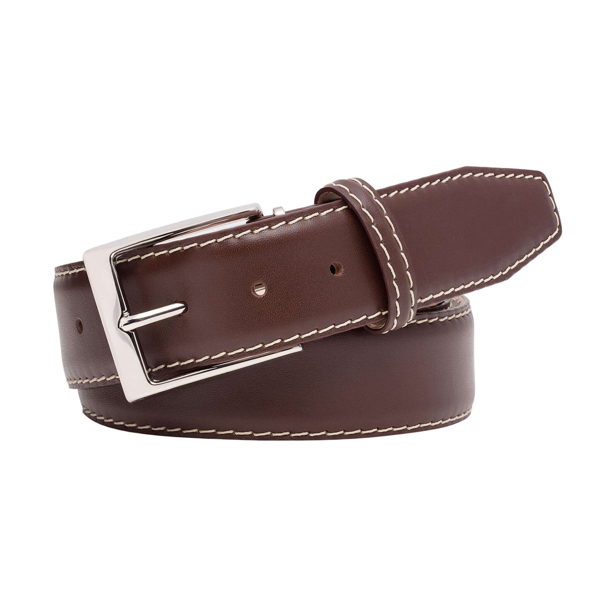 Brown Italian Calf Leather Belt | Mens Fashion | Roger Ximenez
