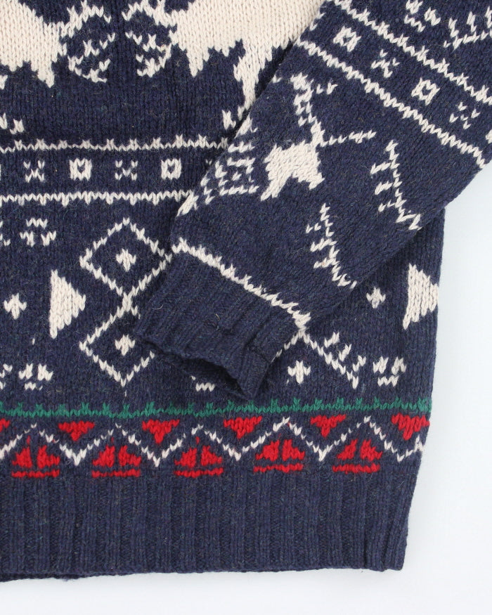Vintage 90's Ralph Lauren Handmade Wool Knit Jumper - L – Rokit