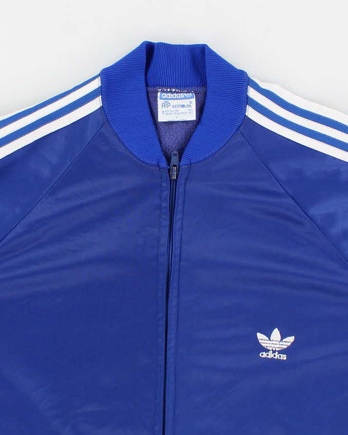 70s/80's Vintage Men's Blue Adidas ATP Zip Up Track Jacket - M – Rokit