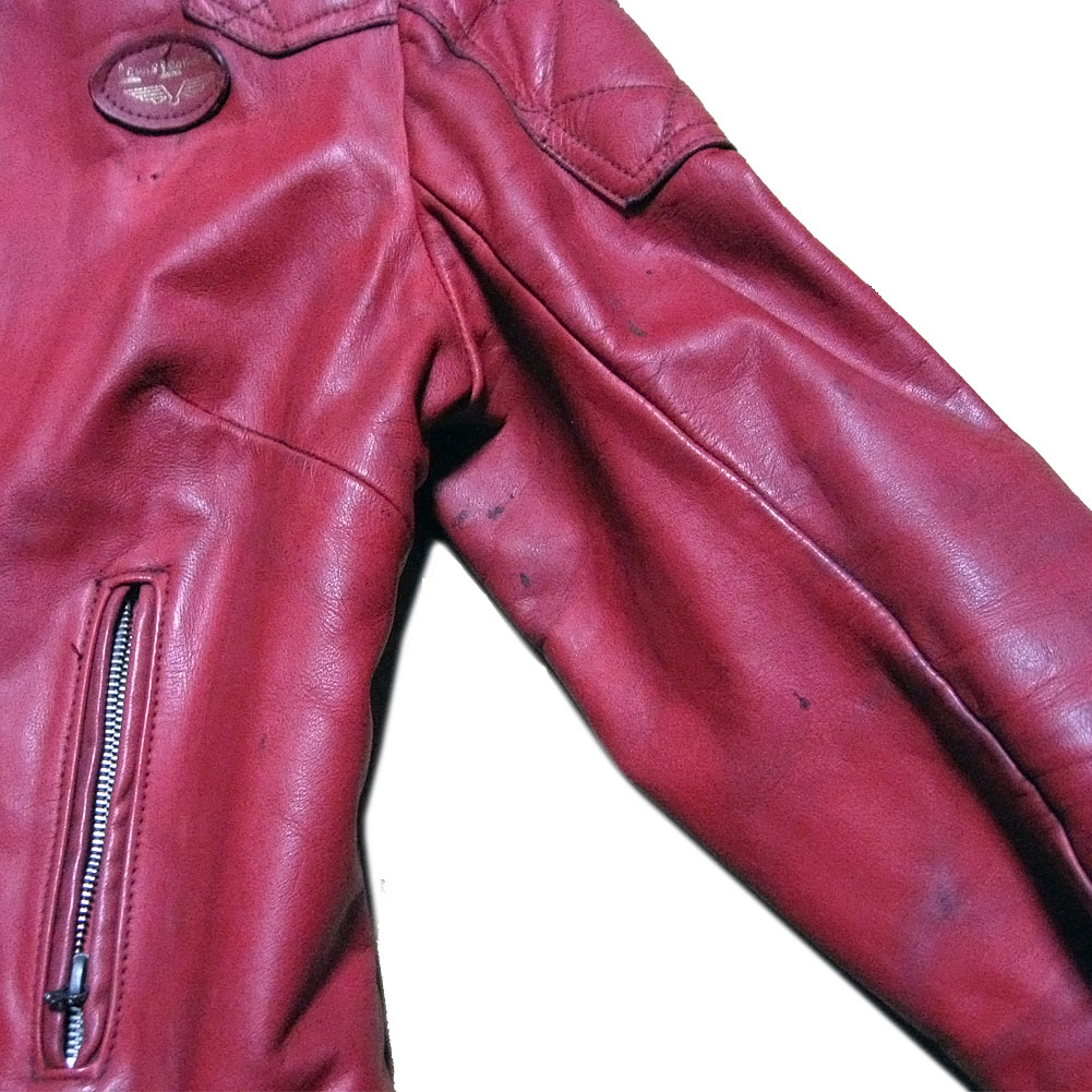 LEWIS LEATHERS PHANTOM 70s VINTAGE LEATHER JACKET RED ルイスレザー