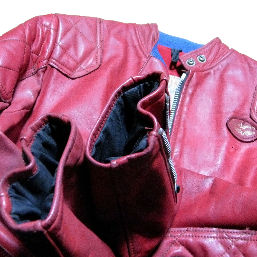 LEWIS LEATHERS PHANTOM 70s VINTAGE LEATHER JACKET RED ルイスレザー