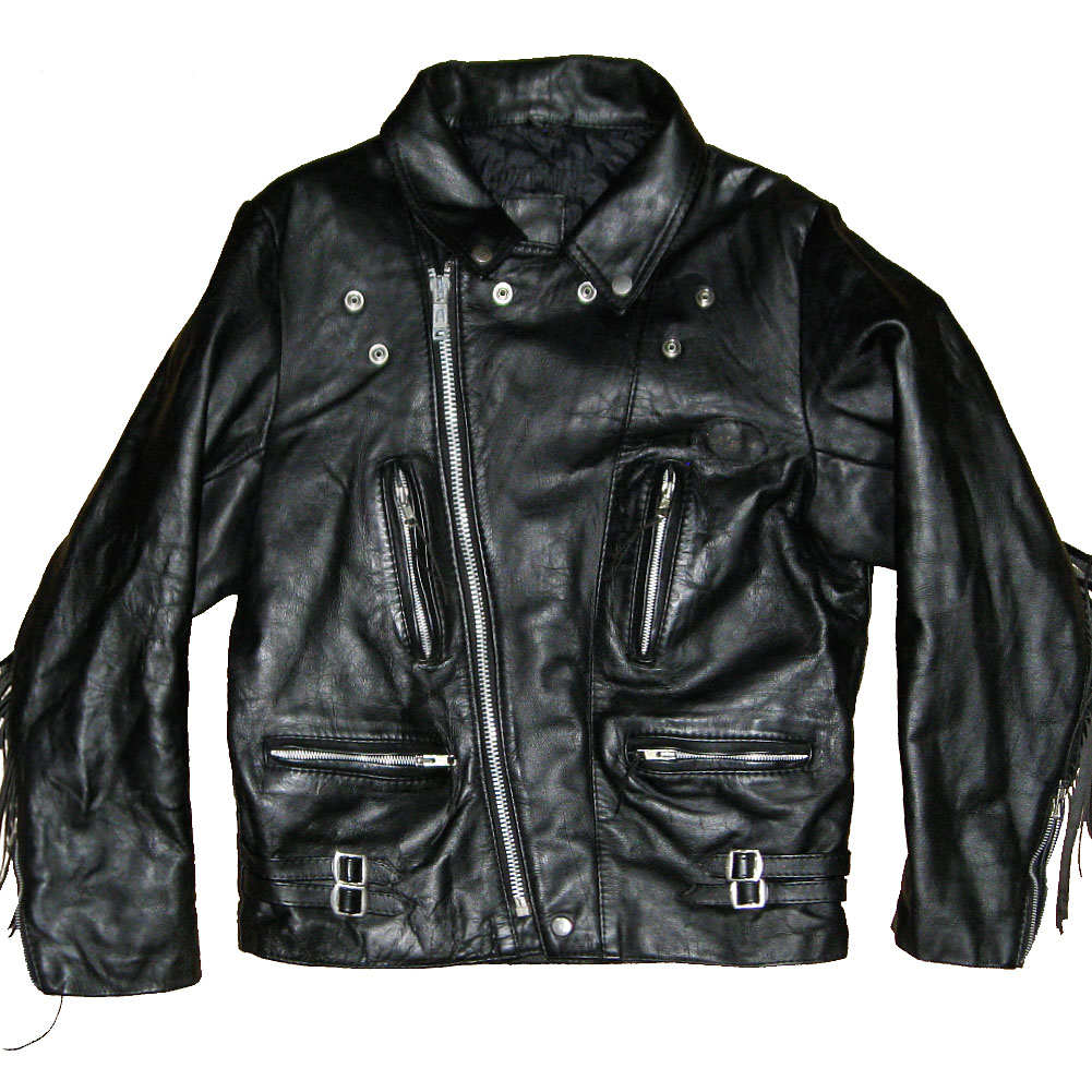 LEWIS LEATHERS LIGHTNING FRINGED 80s VINTAGE LEATHER JACKET ルイス
