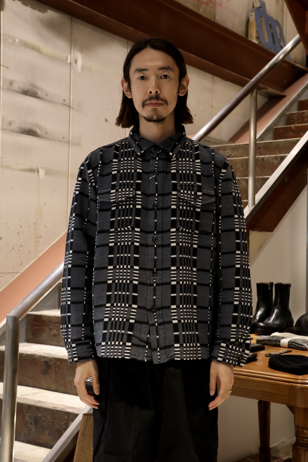 RATS CR FLANNEL GRAY CHECK SHIRT 24RS-0910 公式通販