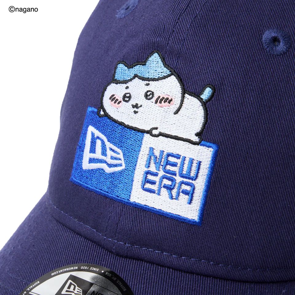 NEW ERA 9TWENTY ちいかわ / ボックスロゴ ハチワレ ライトネイビー