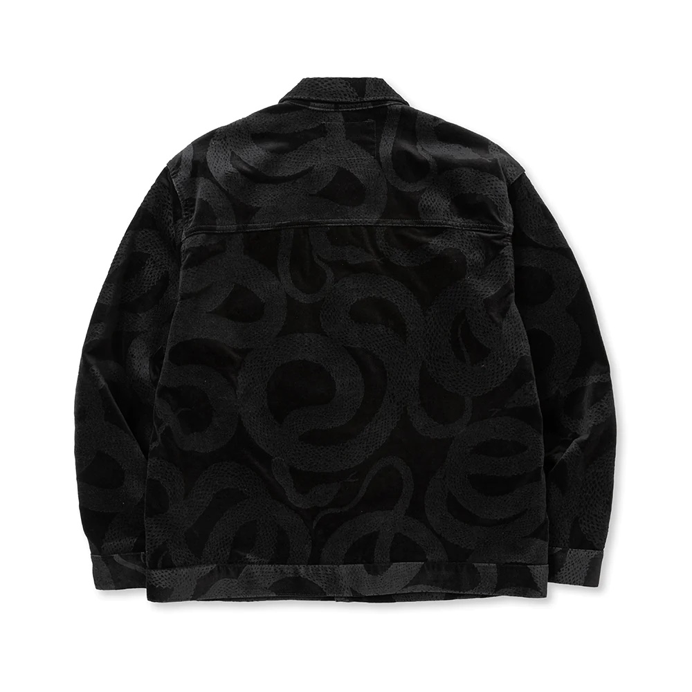CALEE ALLOVER SNAKE PATTERN VELVETEEN JACKET CL-23AW011SP 公式通販