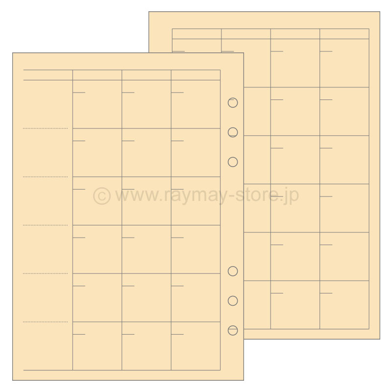 ダ・ヴィンチ リフィル A5サイズ 竹紙フリーマンスリースケジュール