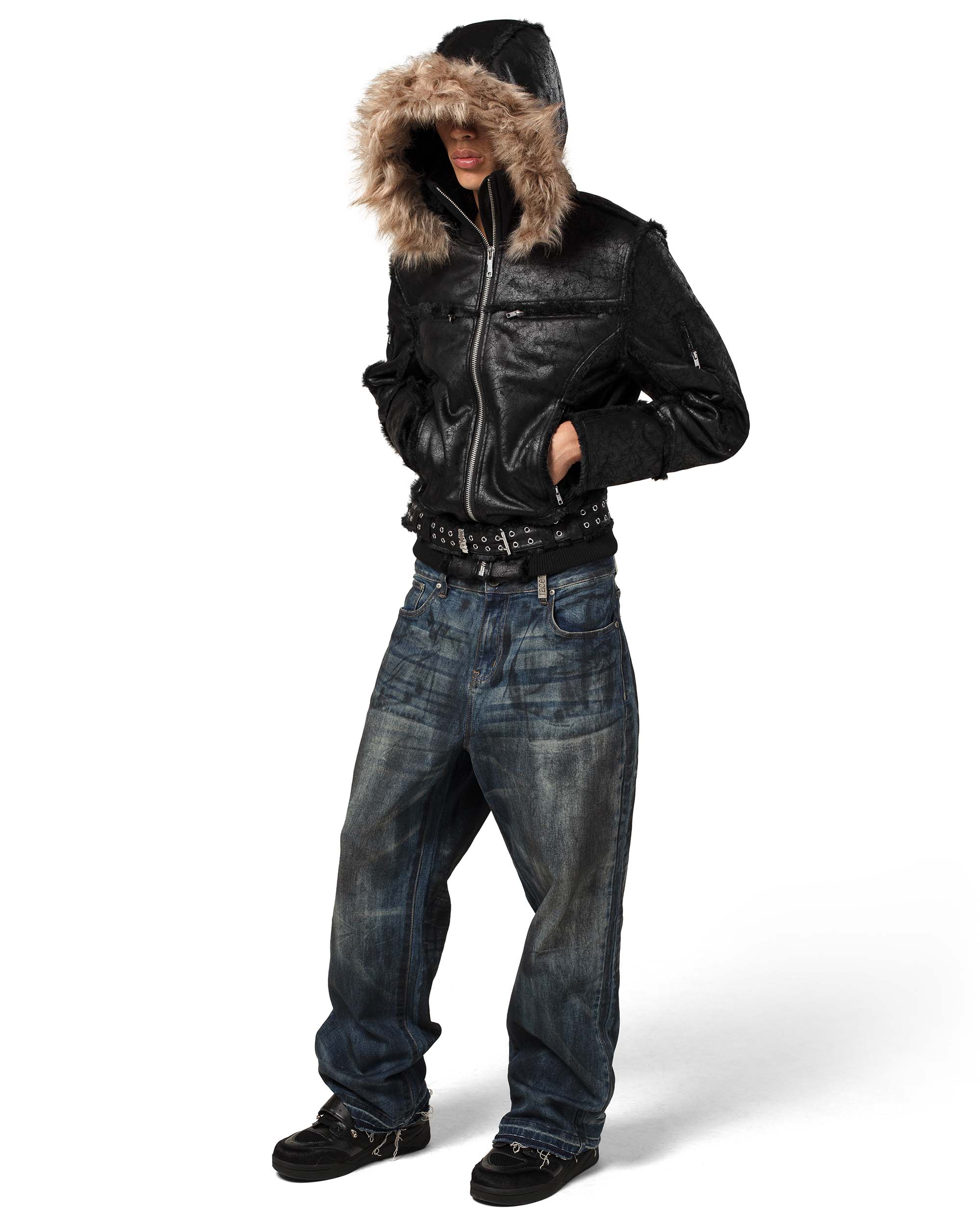 Black Sheepskin Jacket – Racer Worldwide
