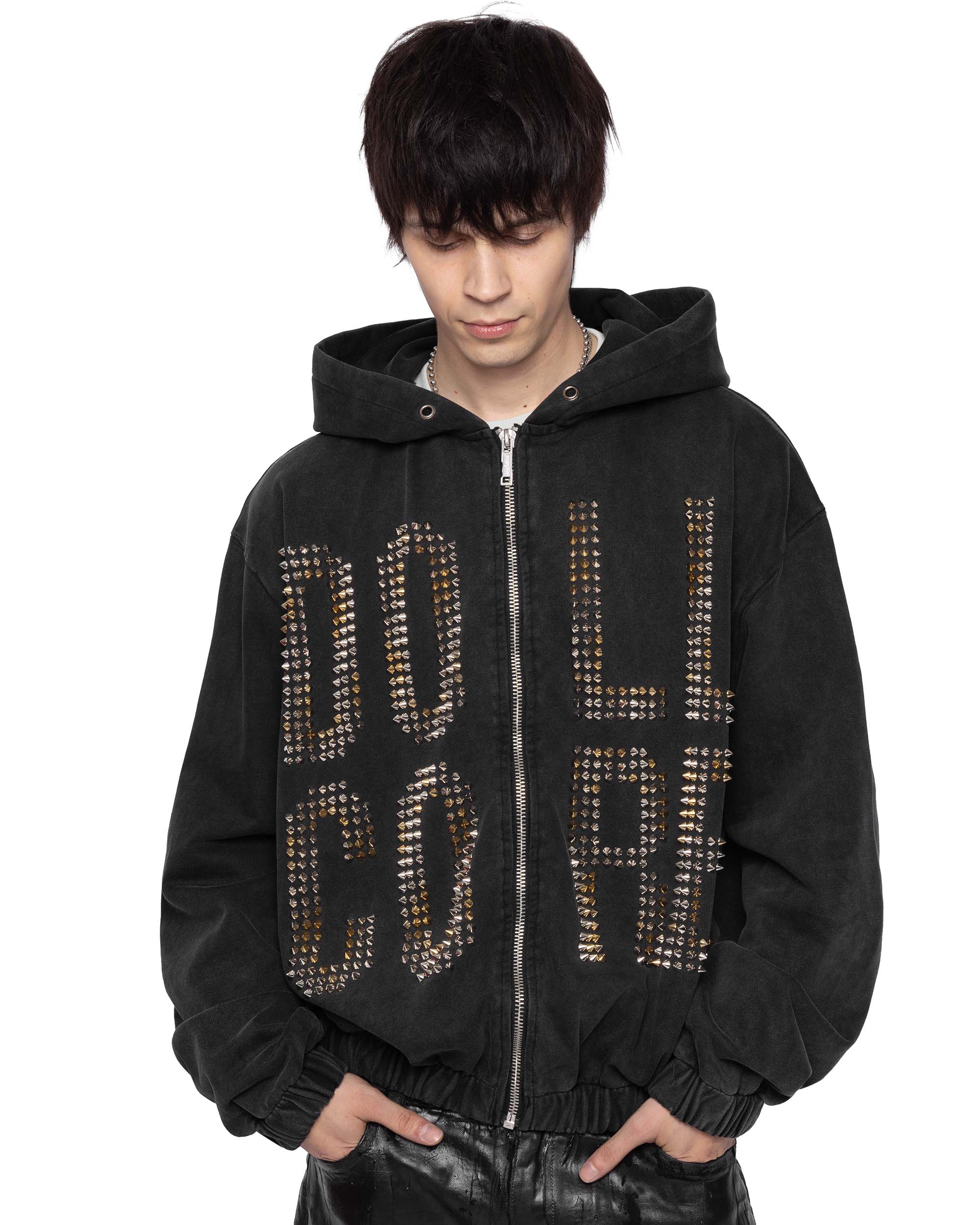 Doll Core Black Spike Hoodie – Racer Worldwide