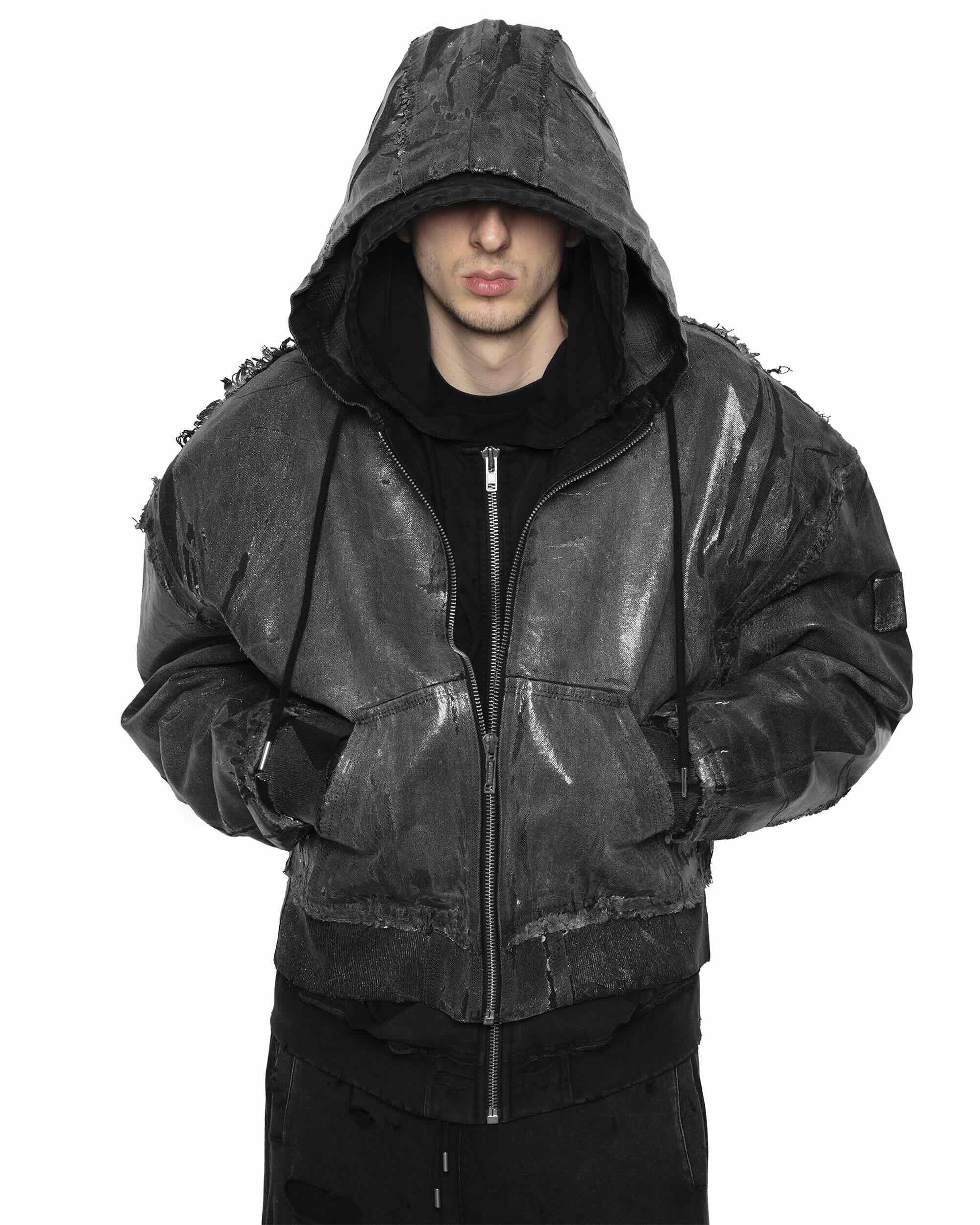 Black Waxed Bomber – Racer Worldwide