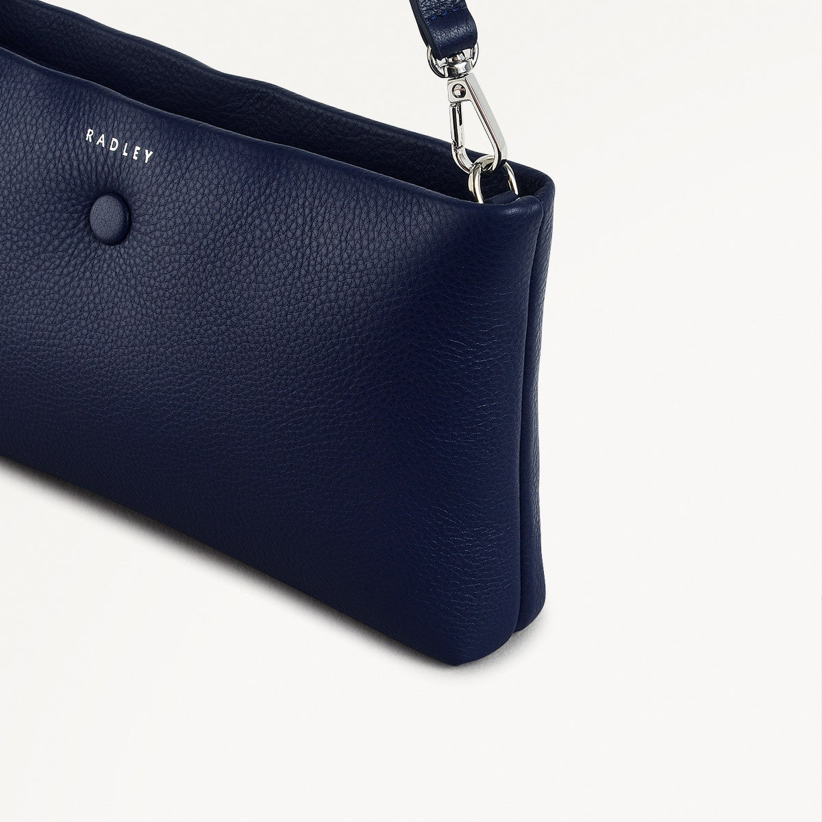 Mallow Street Leather Large Ziptop Wristlet in Evenfall - 111498