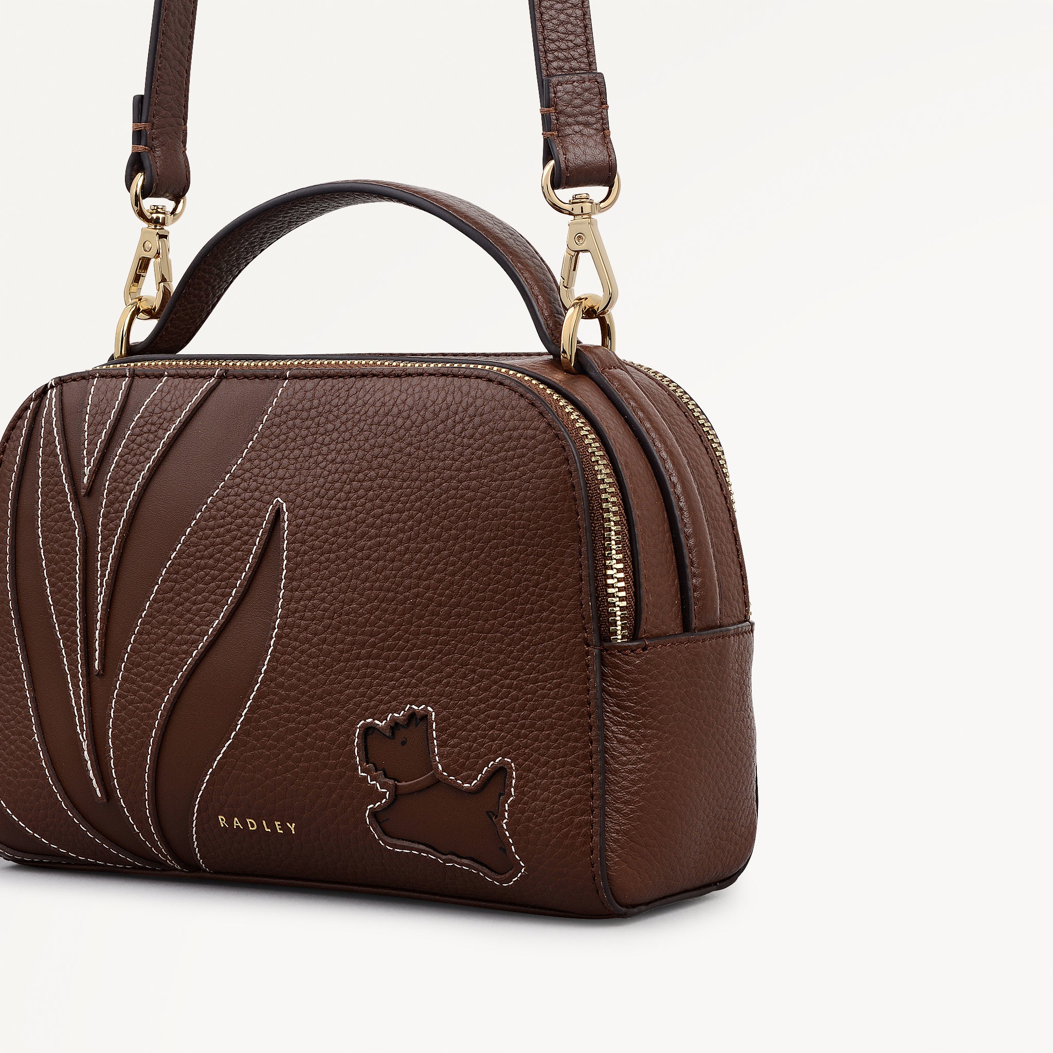 Chocolate Small Ziptop Cross Body | Among The Trees AW25 | Radley