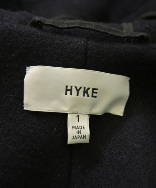 HYKE（ハイク）ダッフルコート 紺 サイズ:1(S位) レディース