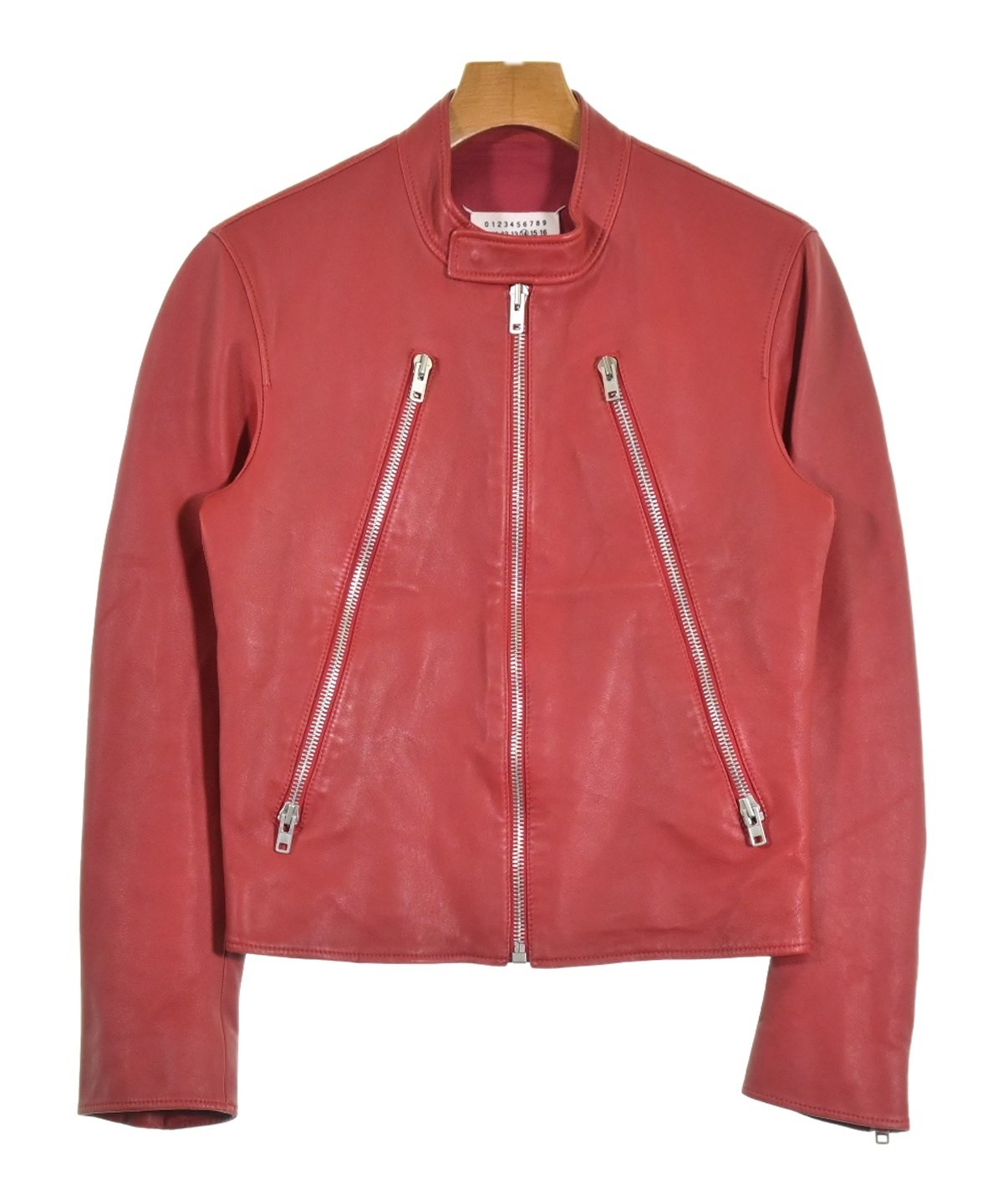 Maison Margiela（メゾンマルジェラ）ライダース 赤 サイズ:44(S位