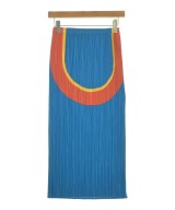 PLEATS PLEASE（プリーツプリーズ）ひざ丈スカート 青 サイズ:2(M位