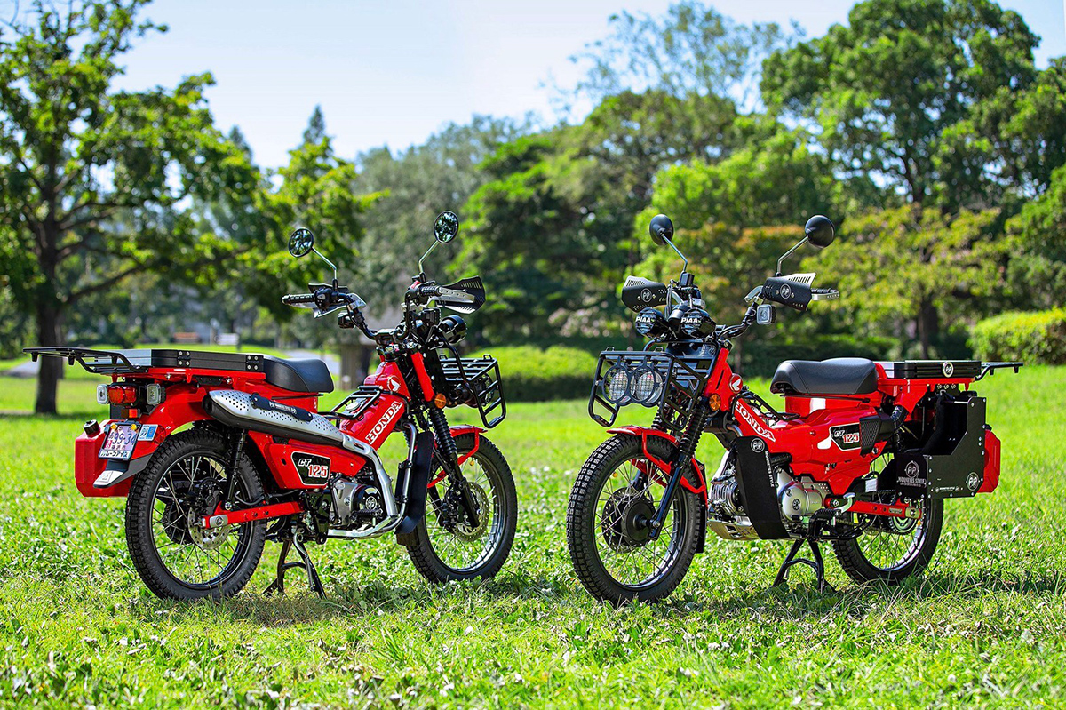 楽天市場】CT125 ハンターカブ デュアル ヘッドライト フロント ラック