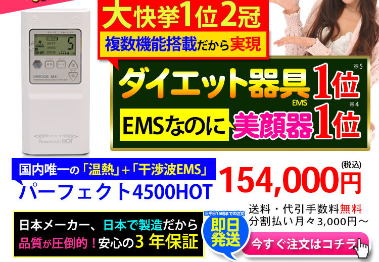 干渉波EMSマシン・パーフェクト4500ホット|公式楽天市場店