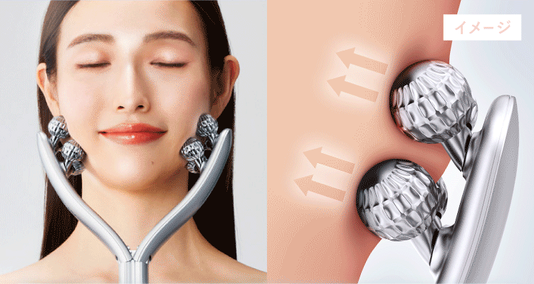 楽天市場】楽天週間1位 EMS 美顔ローラー Y字型 美顔器 リフトケア