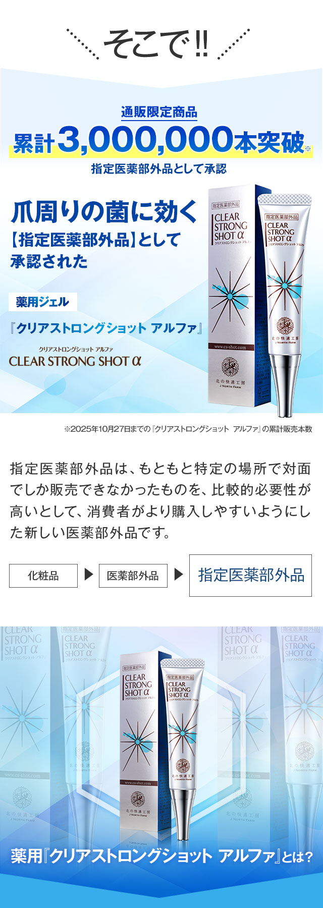 楽天市場】☆3個セット【爪周り 薬用 ジェル】『クリアストロング