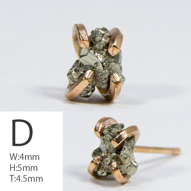 楽天市場】【Sサイズ】パイライト 黄鉄鉱 / 天然石 ピアス 片耳