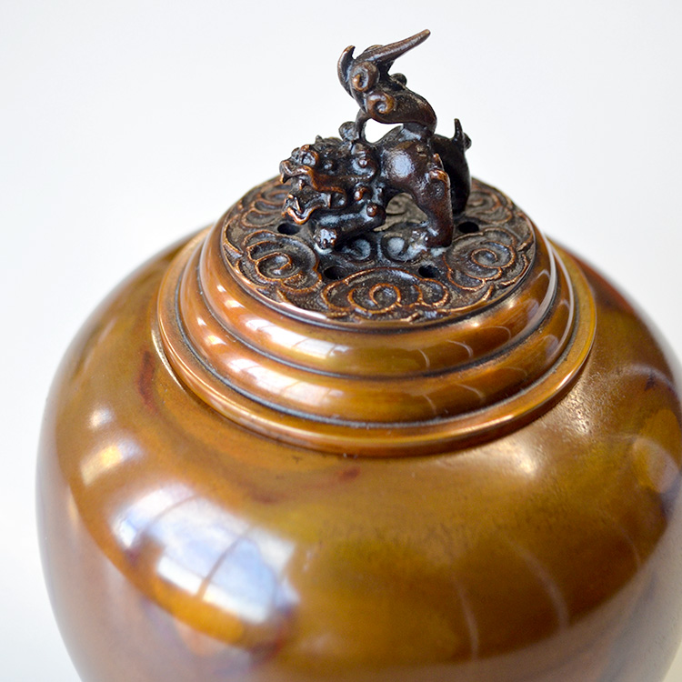 楽天市場】【お買い得品】【香炉】【香器】高岡銅器 龍地紋 小 徳色