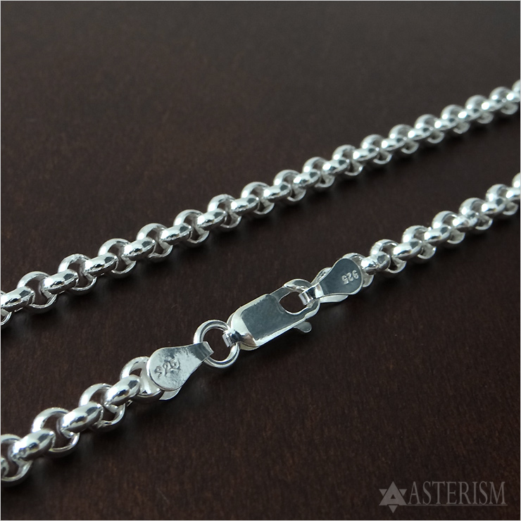 楽天市場】シルバー925 「甲丸 ロールチェーン」4.5mm×40cm SILVER 925