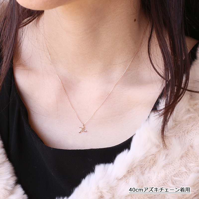 楽天市場】18金 ペンダントトップ K18 イニシャル チャーム レディース