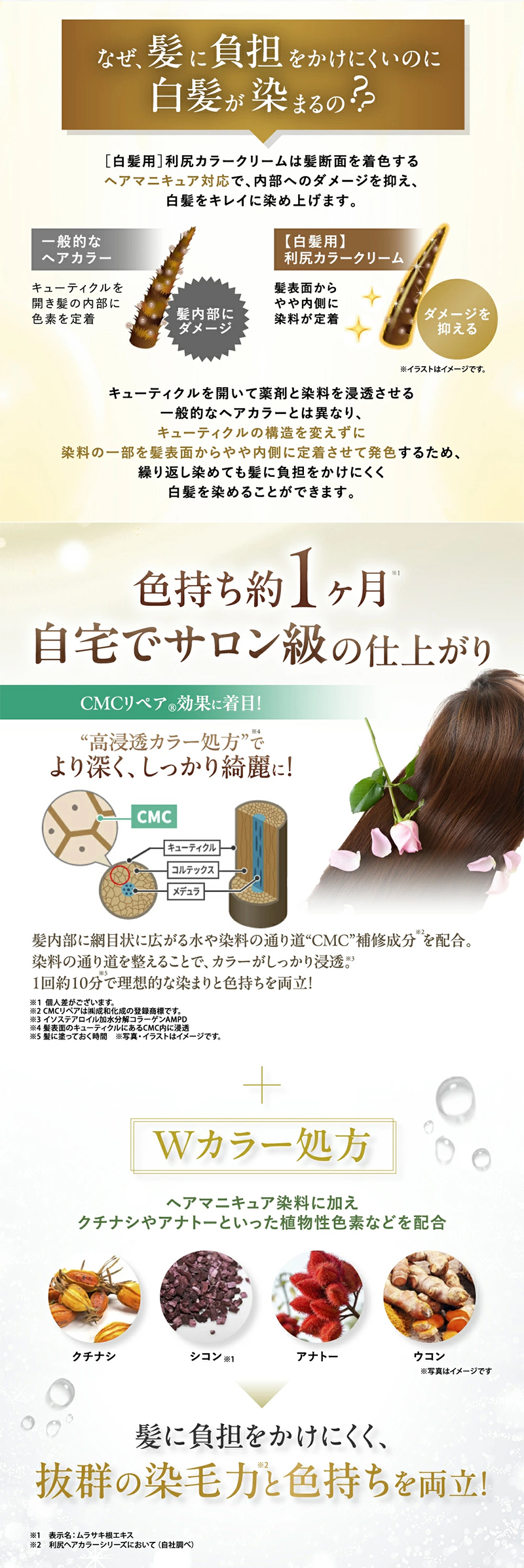 楽天市場】【スーパーSALE限定10%OFF】白髪用 利尻カラークリーム 170g