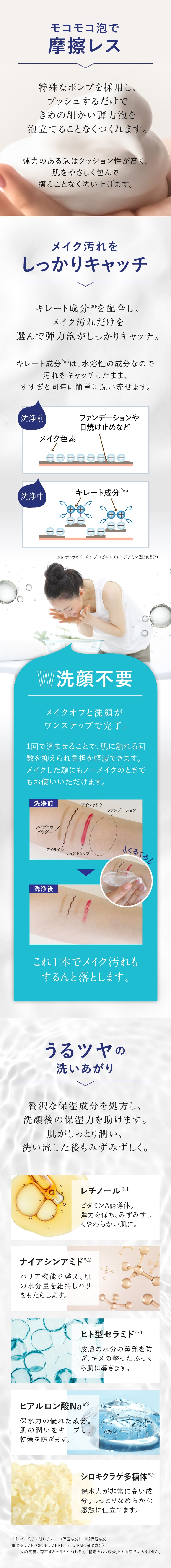 メイク落とし プラスキレイ プラスクレンジングソープ泡 モイスト