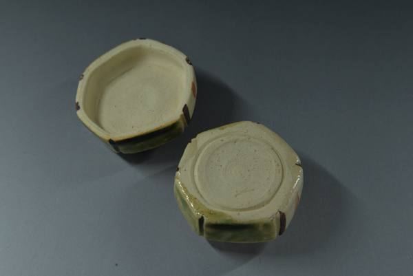 楽天市場】加藤芳右衛門作 織部亀甲香合 : 茶道具商 左座園