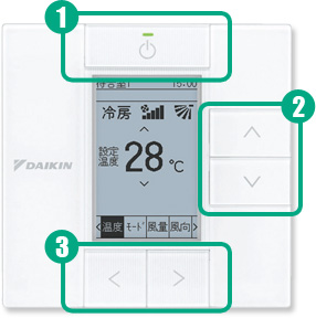 ダイキン 業務用エアコンのワイヤード/ワイヤレスリモコン ご紹介
