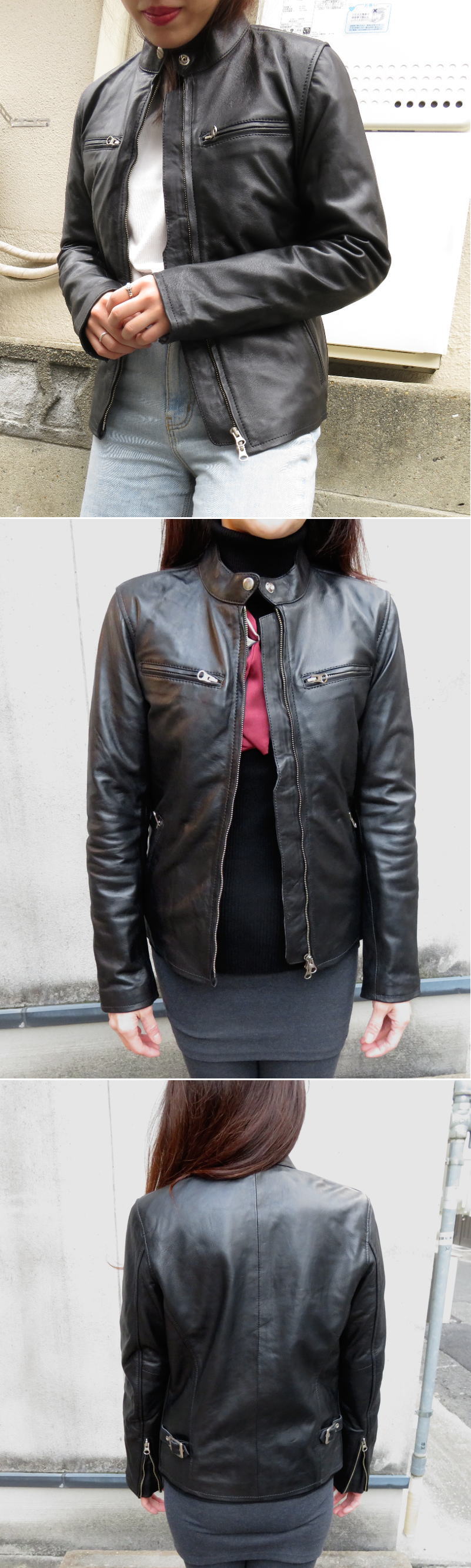 楽天市場】Freedom 革ジャン レディース ラムレザー 本革 レザー